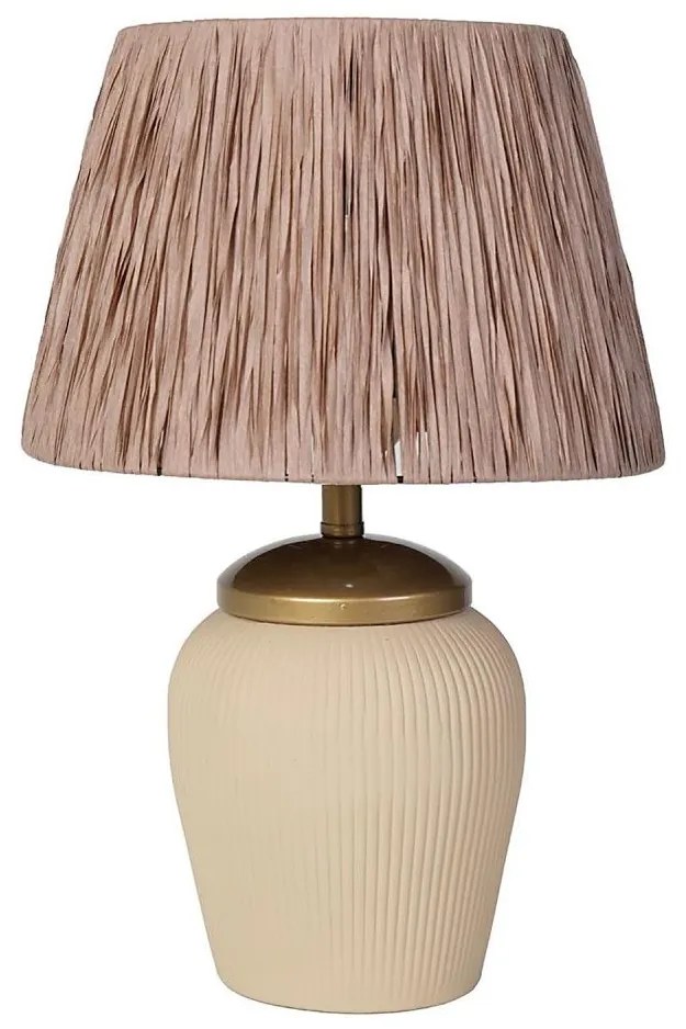 Lampă de birou RAMZES 1xE27/40W/230V crem/maro