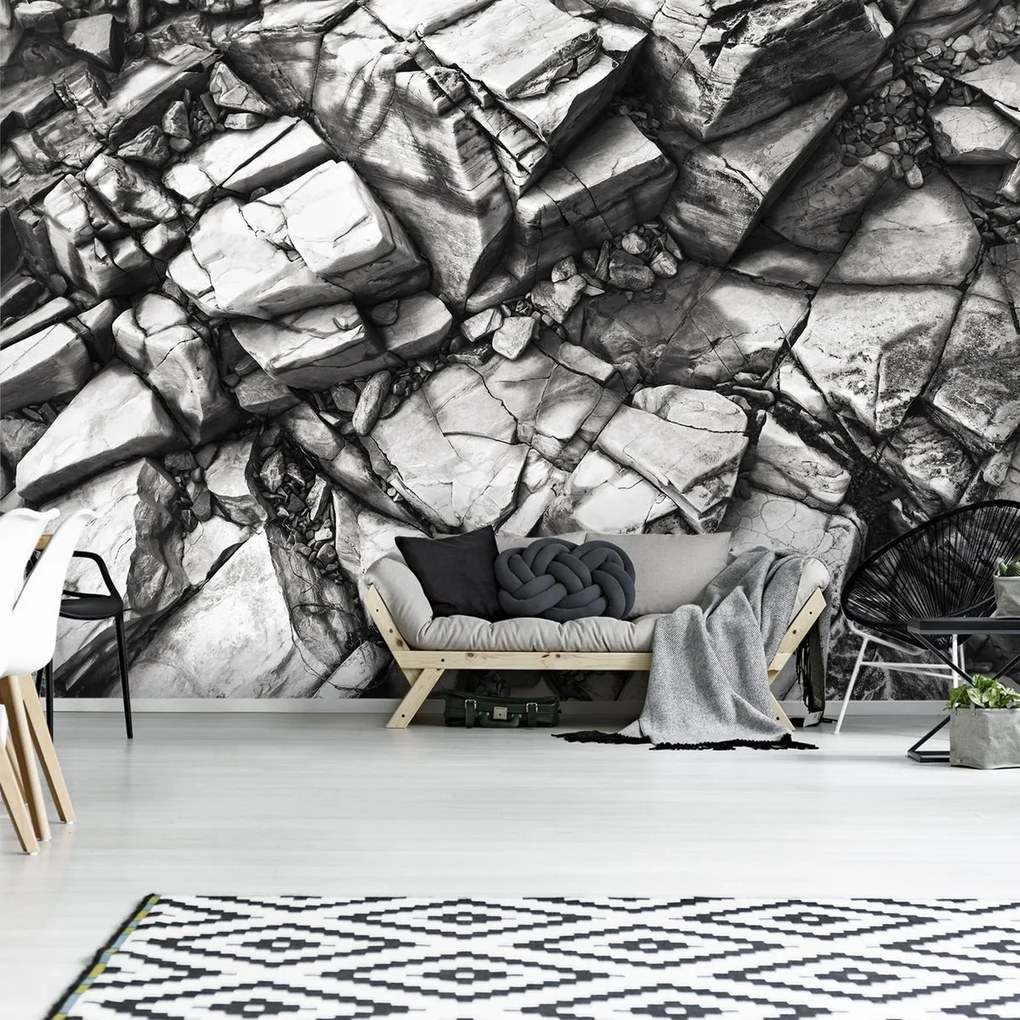 Fototapet - Pietre argintii (152,5x104 cm)
