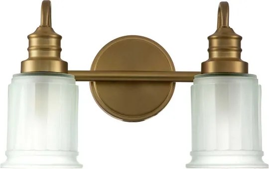 Quoizel QZ-SWELL2-BB-BATH-LED Aplică de baie SWELL 2xG9/3W/230V IP44, auriu