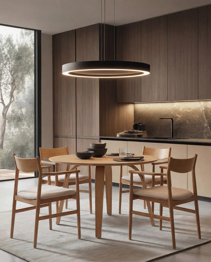 MAZZONI EXPORT LOUIS Bej Deschis/cadru Stejar Natural - SCAUN DIN LEMN TAPIȚAT PENTRU LIVING SUFRAGERIE BUCĂTĂRIE MODERN CLASSIC