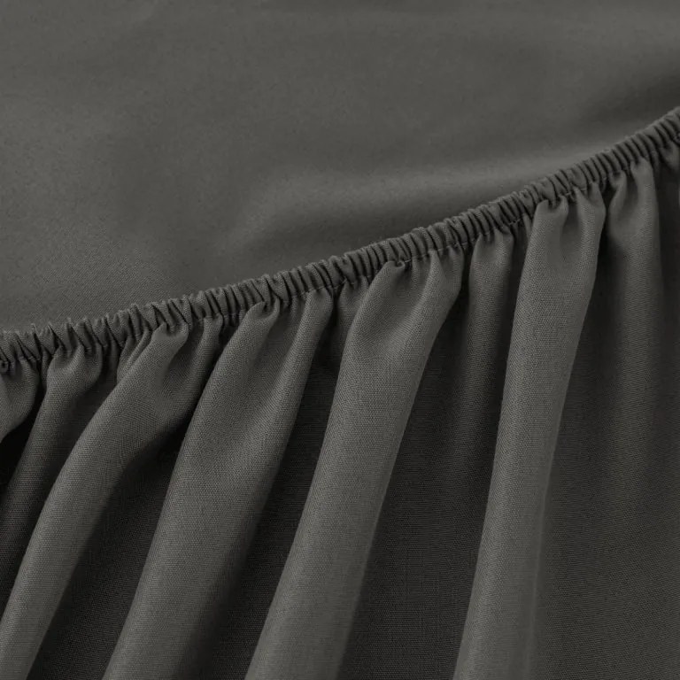 Cearsaf din microfibra MICROVELLE gri inchis 90x200 cm