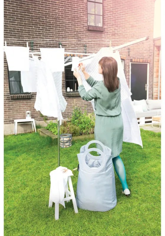 Uscator de rufe pentru exterior Brabantia Essential 1003460, 30 m, Baza pentru beton, Husa, Rezistent la coroziune, Inox