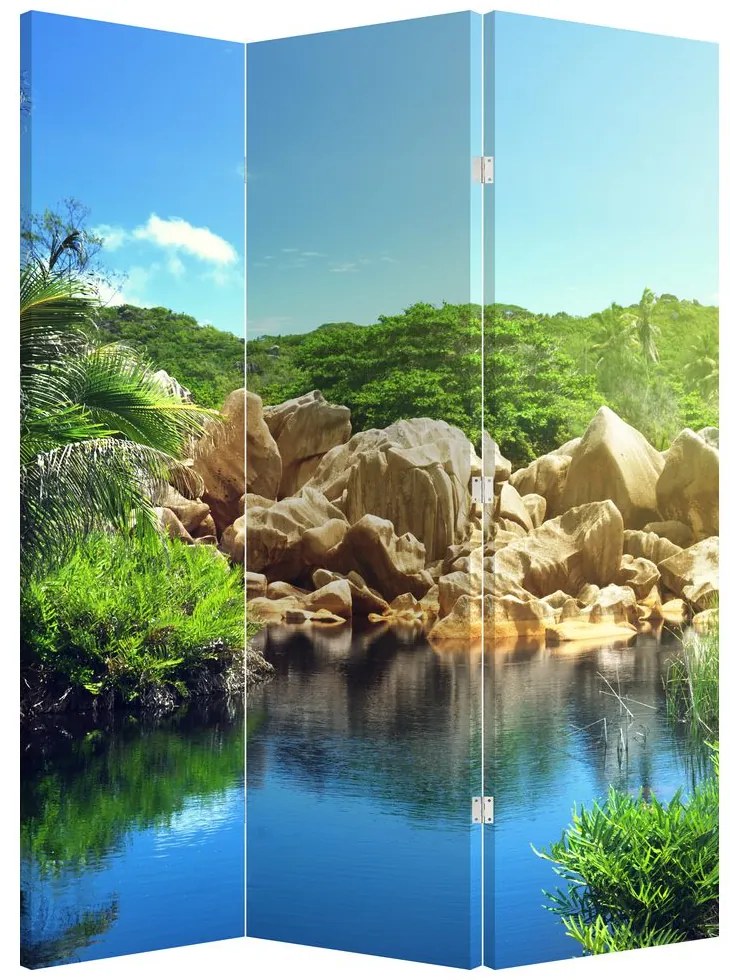 Paravan - Lac în jungla din Seychelles (126x170 cm)