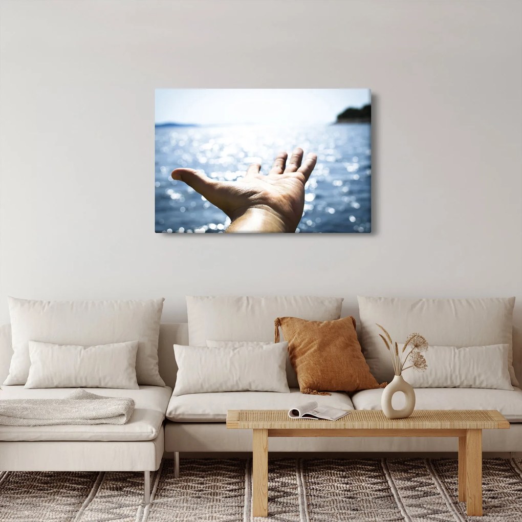 Tabloul cu palma deschisă (90x60 cm)