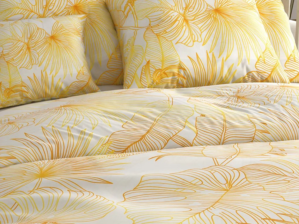 Lenjerie de pat din microfibra PALMERA crem Dimensiune lenjerie de pat: 70 x 80 cm | 140 x 200 cm