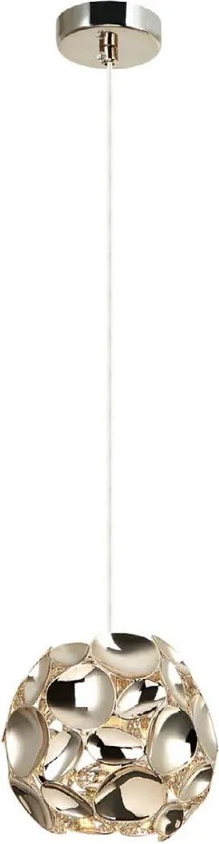 Lustra, Pendul diametru 15cm, metal auriu Carera Small