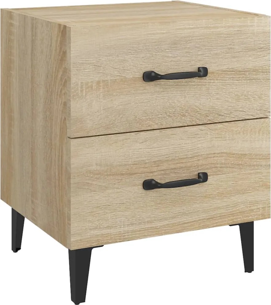 vidaXL Noptieră, stejar sonoma, 40x35x47,5 cm