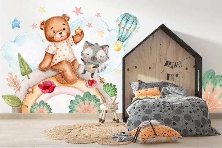 Autocolant pentru copii loc magic cu animale 150 x 300 cm