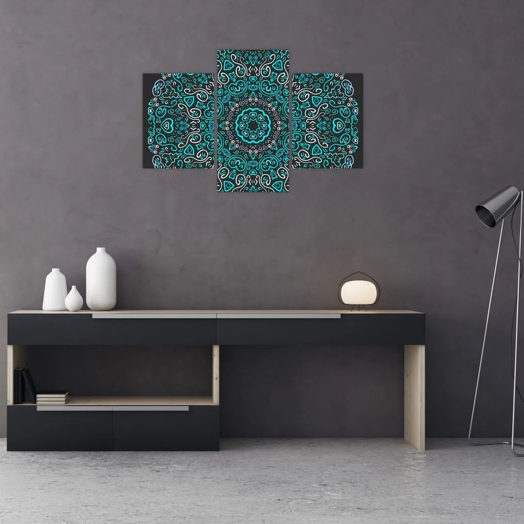 Tablou cu abstracție ornamentală (90x60 cm)