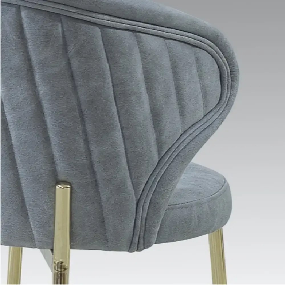 Scaun rolf  din metal coloare auriu