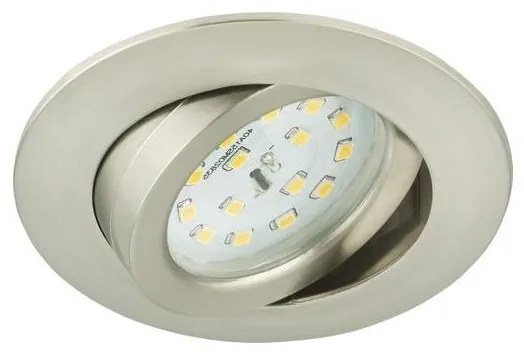 Briloner 8317-012 - Plafonieră LED încastrată pentru baie, dimabilă, 5,5W/230V, IP23, crom mat