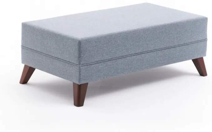 Coltar Extensibil si Taburet Bella Soft Mini Köşe Right, Albastru