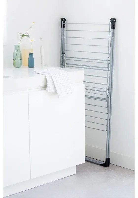 Uscator de rufe camera Brabantia Tower 90300184, 23 m, Pliabil usor, Reglabil, Alb