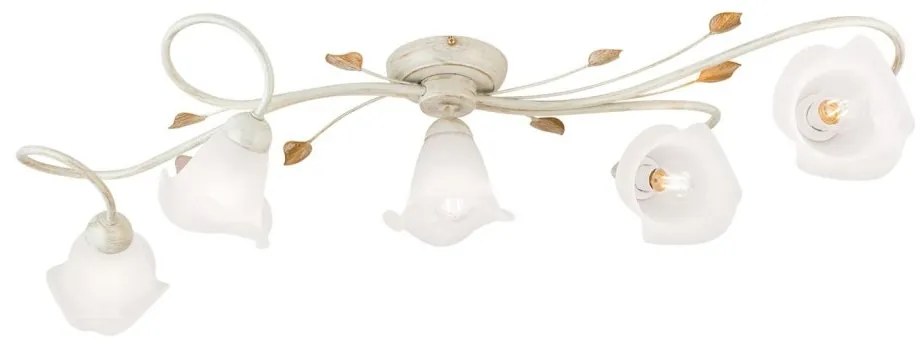 Lustra aplicata design elegant SISI 5L ivory-gold