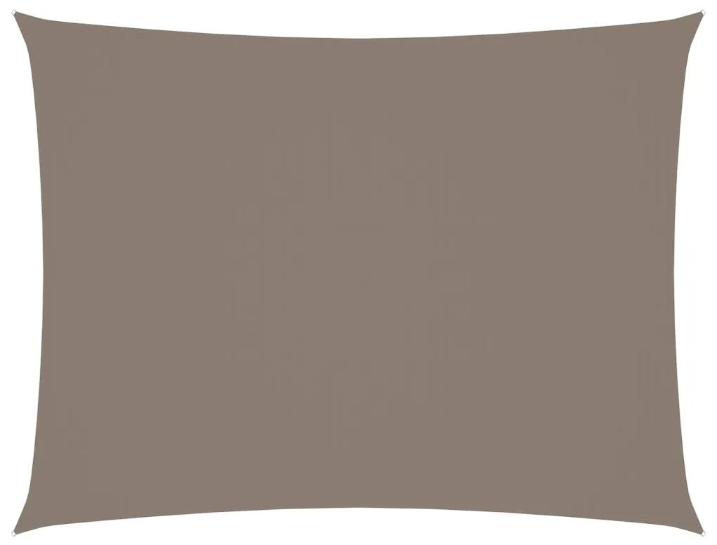 Parasolar din tesatura oxford, gri taupe, 4x6 m, dreptunghiular
