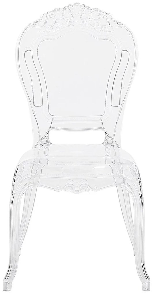Set 2 buc. scaune pentru sufragerie Vitton (transparent). 1009867