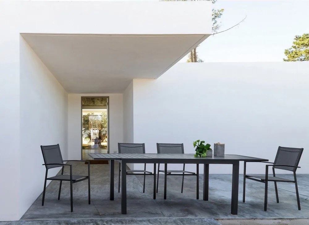 Masă de grădină din aluminiu 90x160 cm Hilde – Bizzotto