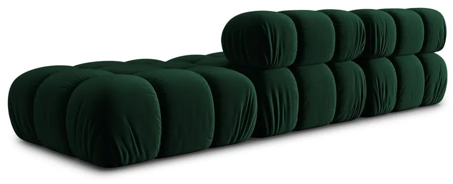 Canapea verde cu tapițerie din catifea 282 cm Bellis – Micadoni Home