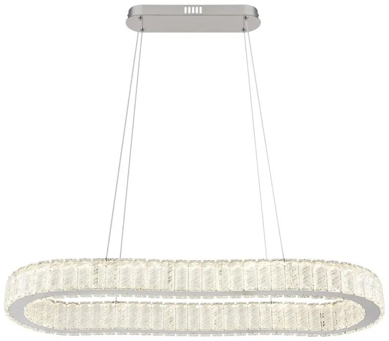 Lustra suspendata cu telecomanda design modern Mucky crom