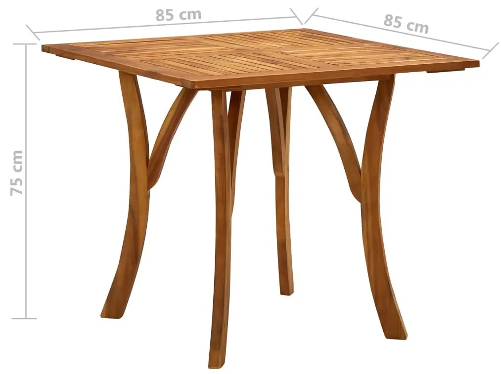 Set mobilier de gradina, 5 piese, bej Bej, Lungime masa 85 cm, 5