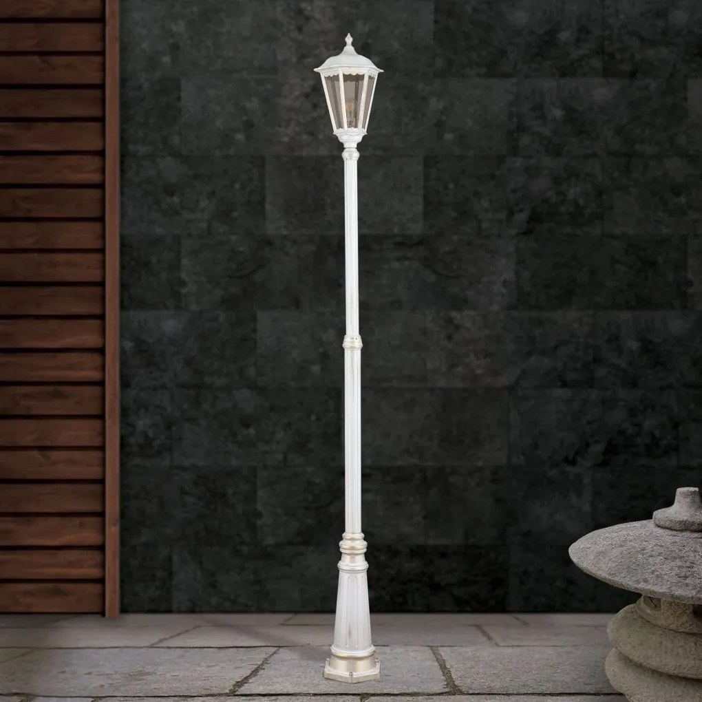 Stalp exterior stil clasic IP43 H235 Puchberg AL 11K/82508 weiß-gold/rauch OR