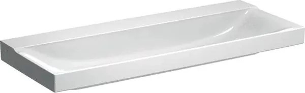 Lavoar pe mobilier Geberit Xeno2 fara orificiu baterie 120 cm alb