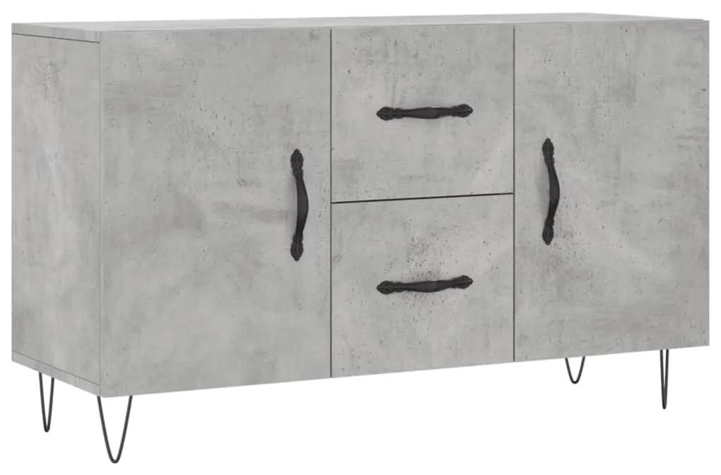 828168 vidaXL Servantă, gri beton, 100x36x60 cm, lemn compozit