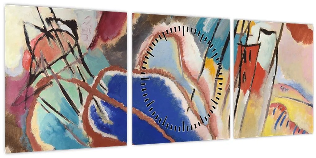 Tablou -  Vasily Kandinsky, Improvisation No. 30 (Cannons), reproducere (cu ceas) (90x30 cm)