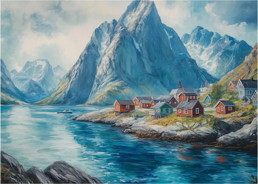Tablou - Sat norvegian (70x50 cm)