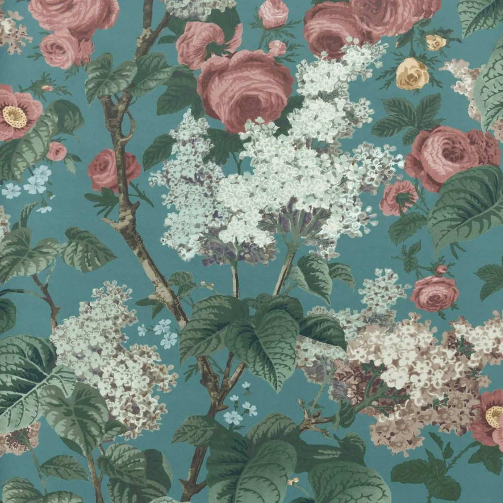 Tapet Floribunda, Teal, 1838 Wallcoverings, 7mp / rola