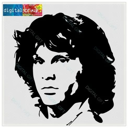 Sticker pentru perete - Jim Morrison 100x100 cm
