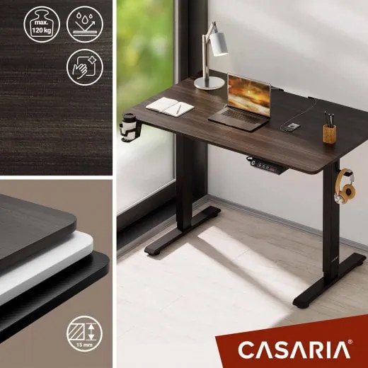 Deuba Birou de birou maro reglabil pe inaltime - 110x60x118 cm