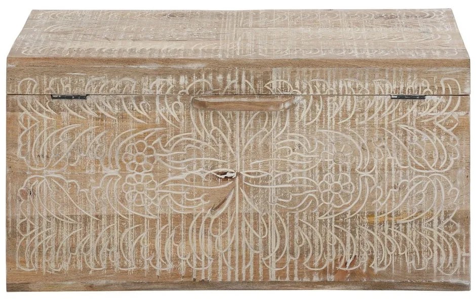 Cufăr în culoare naturală din lemn de mango 45x50 cm Malati – Støraa