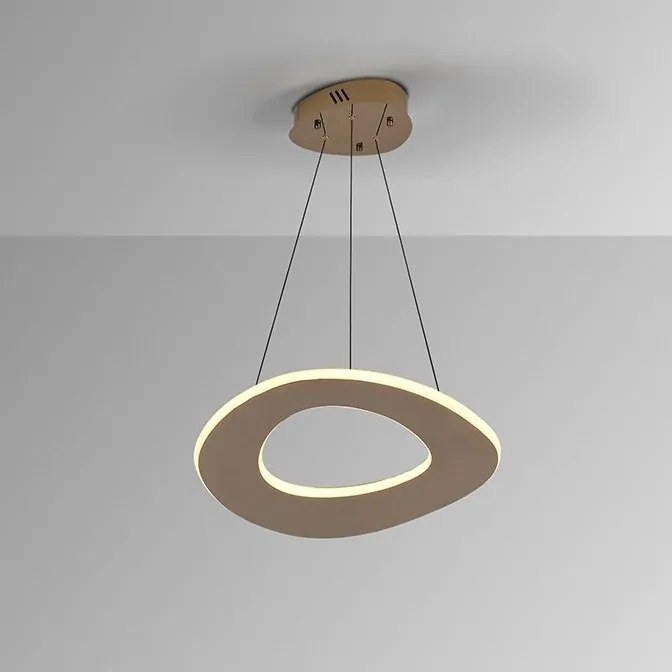 Lustra auriu roze LED CCT cu telecomanda Mirena D50
