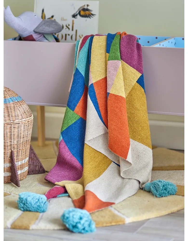 Pătură pentru copii din bumbac reciclat 130x160 cm Colorine – Bloomingville Mini