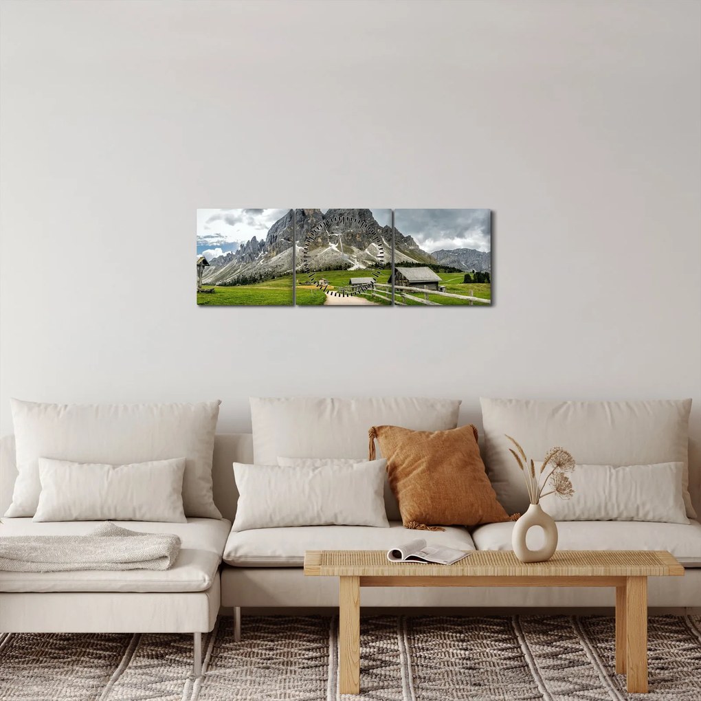 Tablou - În munții austrieci (cu ceas) (90x30 cm)