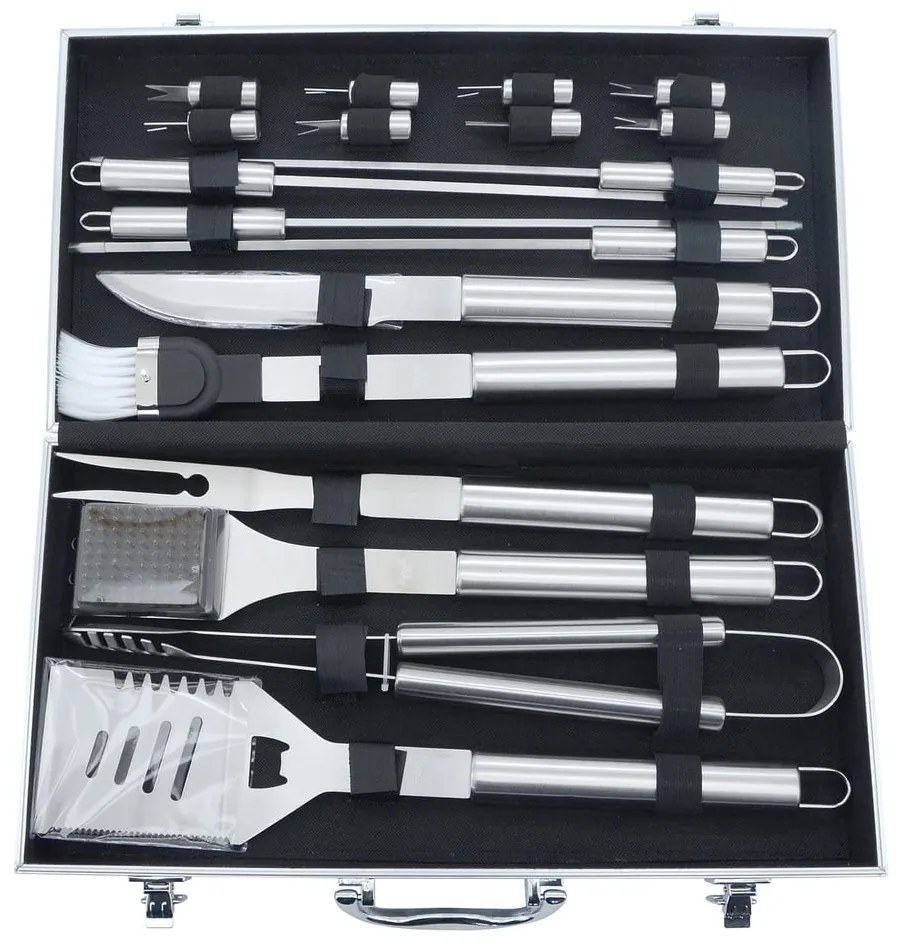 Set 18 ustensile de grătar cu servietă Alu - Cattara