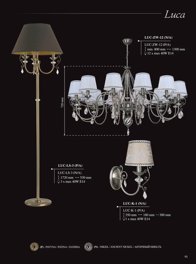 Aplica design clasic realizata manual, Cristal Scholer Luca