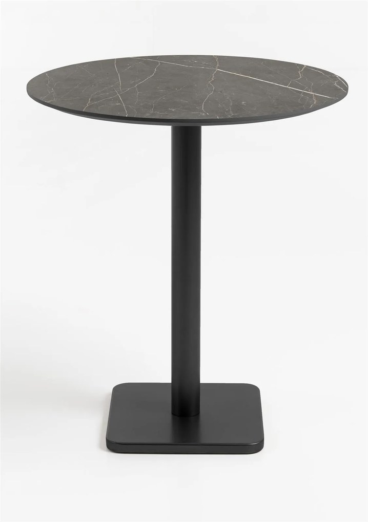 Masa de bar Brest neagra 80/80/92 cm