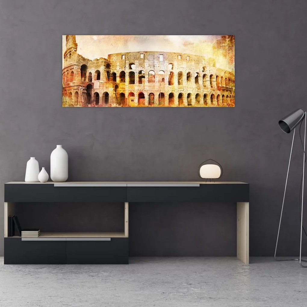 Tablou - Pictură digitală, Colosseum, Roma, Italia (120x50 cm)