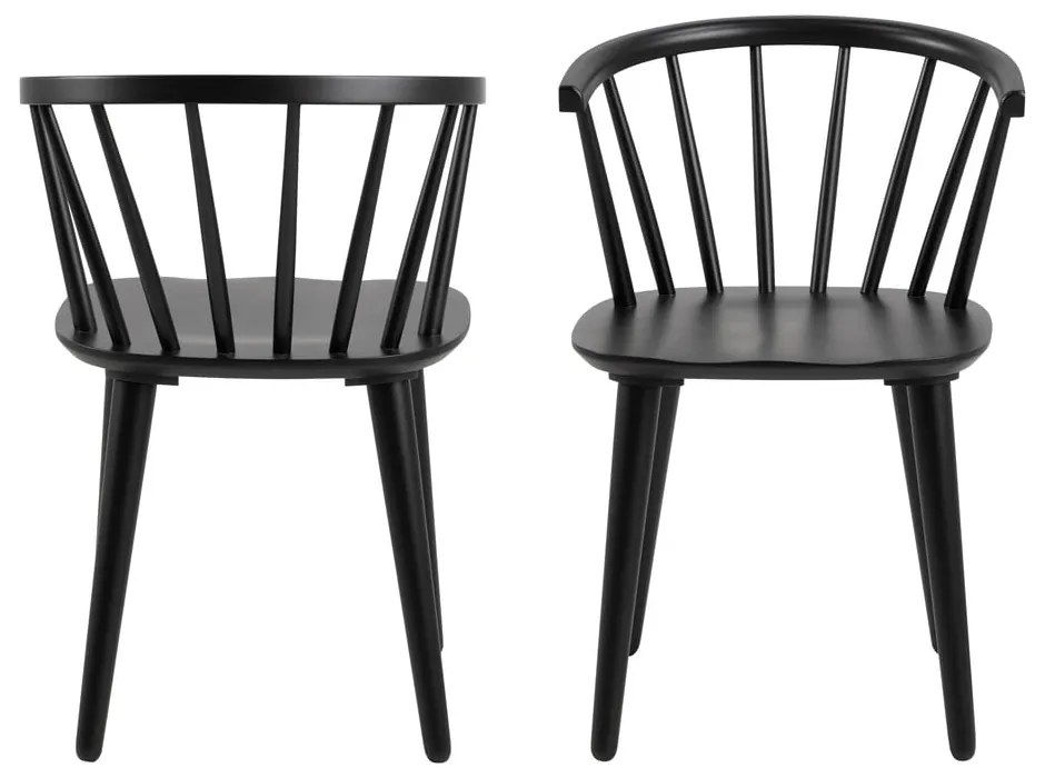 Scaun de dining negru Ida – Actona