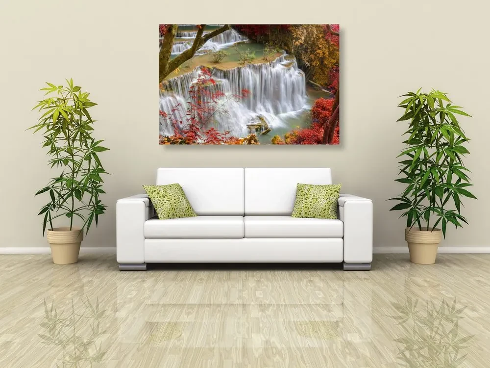 Tablou cascada forestieră