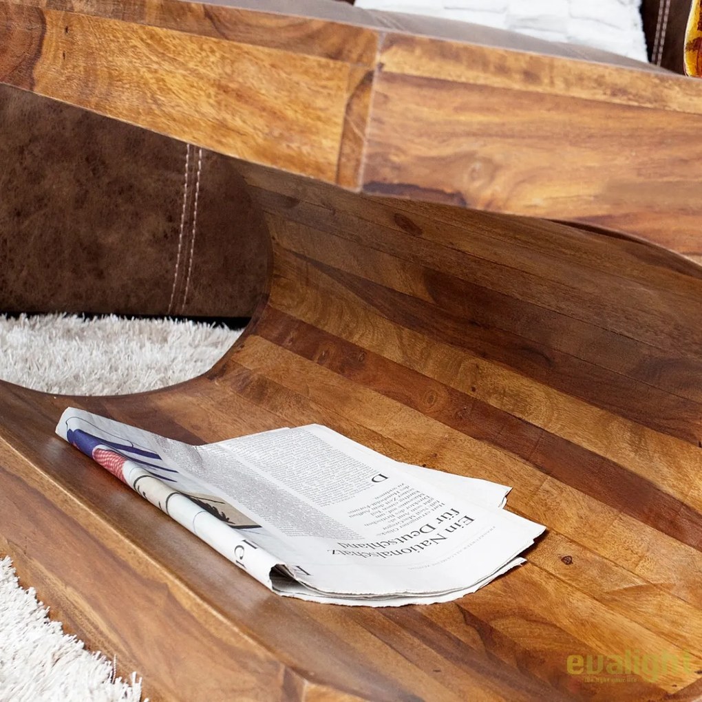 Masuta living robusta din lemn de trandafir Goa 120cm A-35898 VC