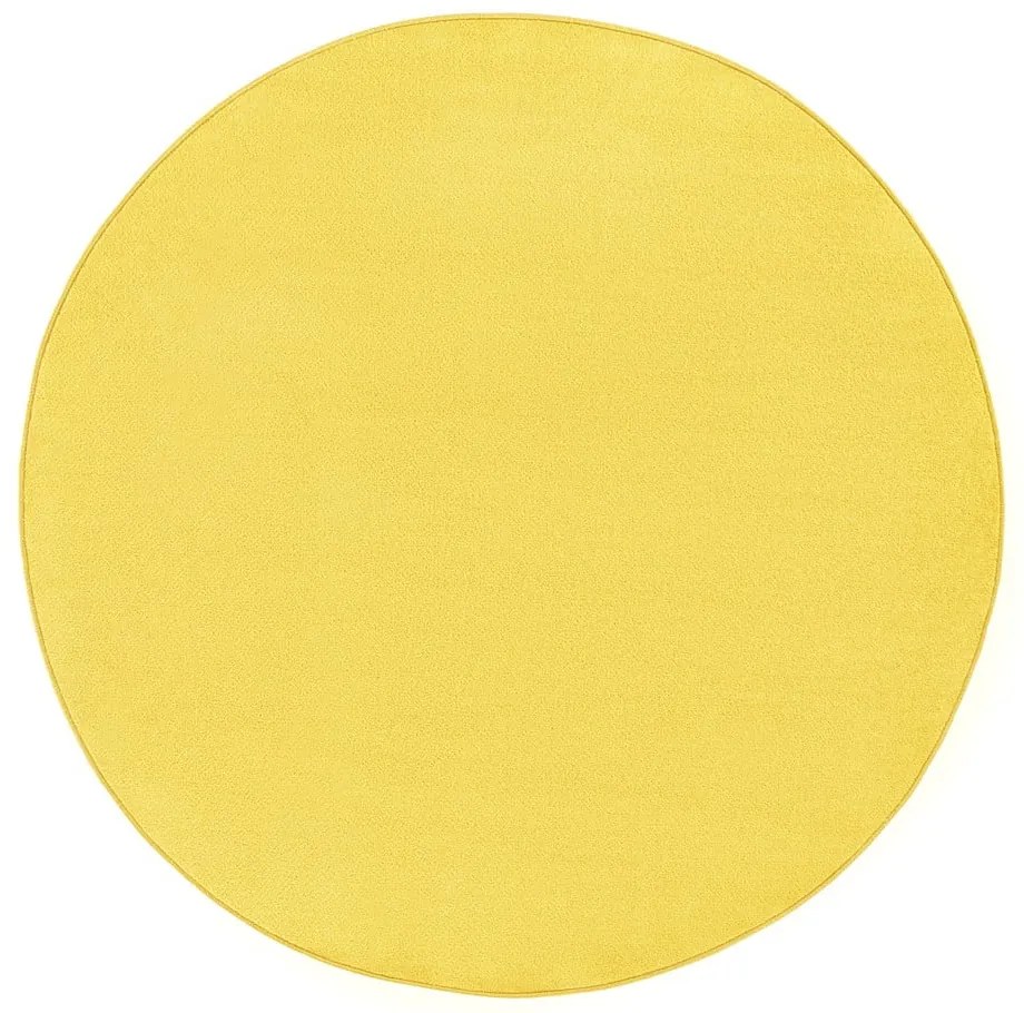Covor galben rotund ø 200 cm Fancy – Hanse Home