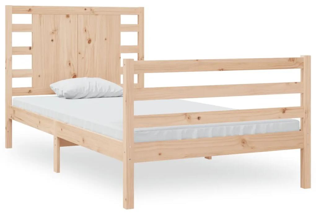 3104268 vidaXL Cadru de pat, 90x200 cm, lemn masiv de pin