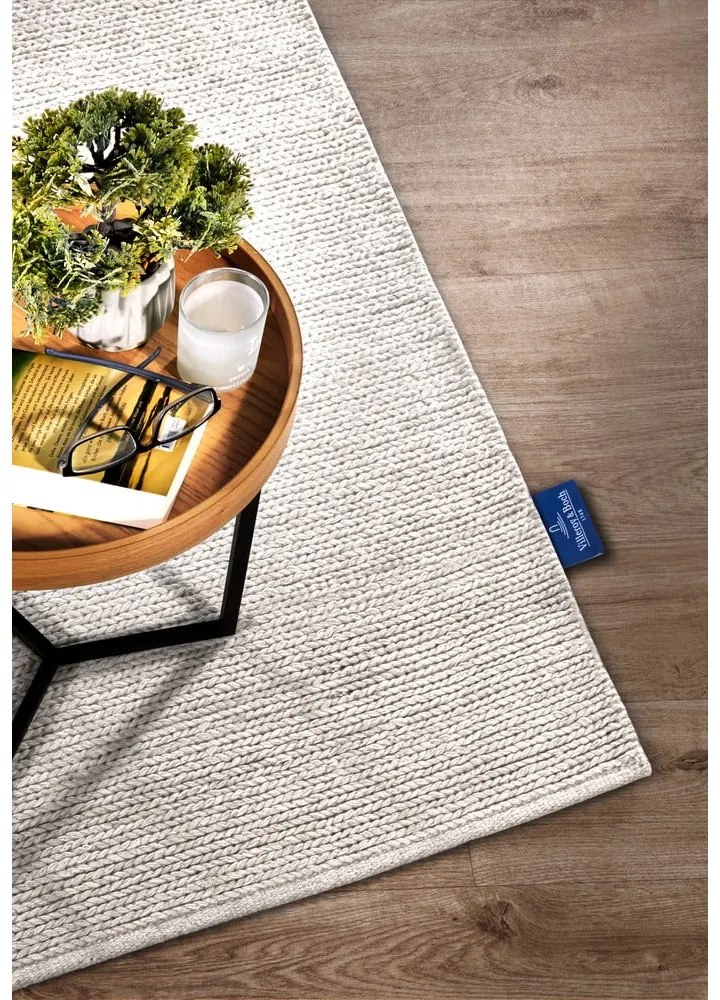 Covor alb țesut manual din lână 60x90 cm Francois – Villeroy&amp;Boch