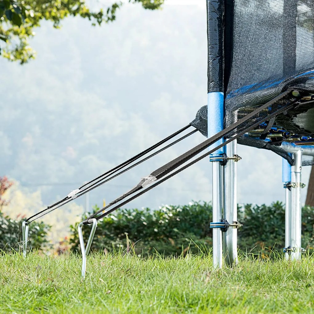 Set de ancore pentru sol, 4 bucăți, 42,5x8,5cm, argintiu Monzana