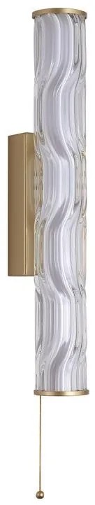 Aplica LED de perete baie metal aurie Vibrate 43cm