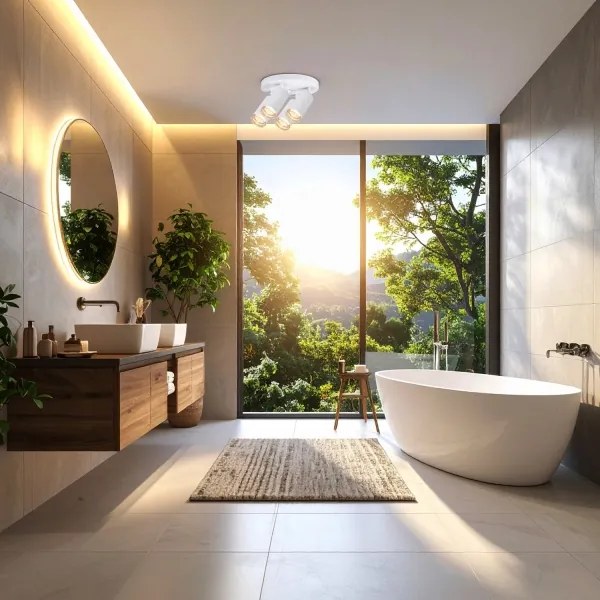 Spot pentru baie Brilagi SELE AQUA 4xGU10/30W/230V IP44 alb