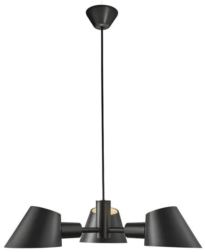 Lustra cu 3 brate design modern STAY negru 2120703003 NL